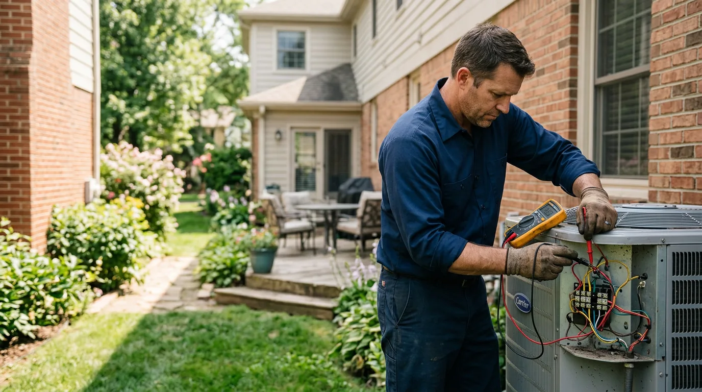 HVAC technician working near Harvard, IL